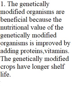 Genetically modified organisms and health